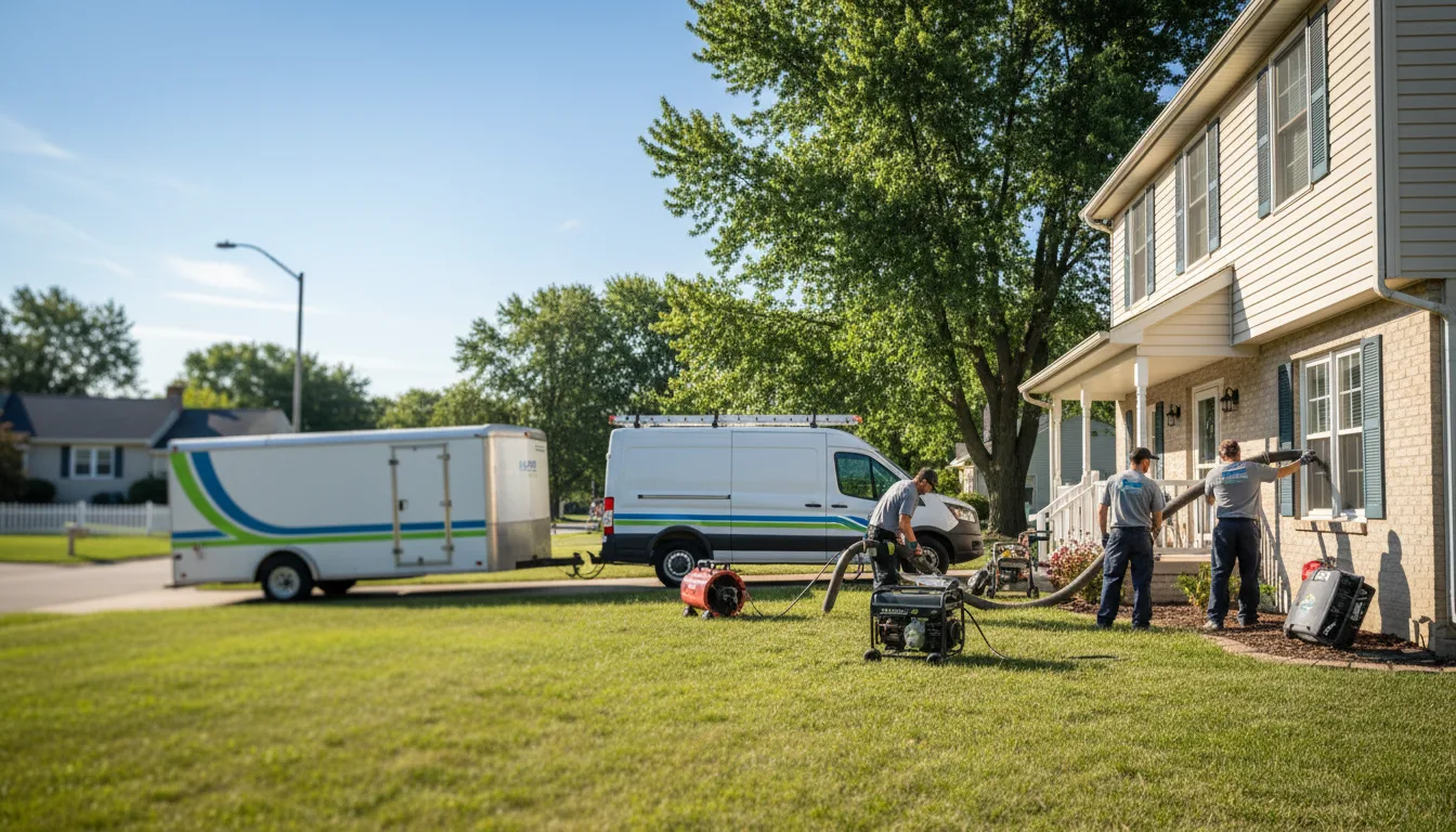 Flooded Basement Restoration And Cleanup With Repair in Augusta, MI near me